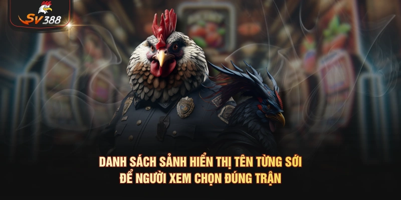 Đá Gà C2 Là Gì? Kinh Nghiệm Soi Kèo Chuẩn Từ Cao Thủ Thomo Danh sách sảnh hiển thị tên từng sới để người xem chọn đúng trận