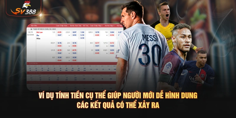 Ví dụ tính tiền cụ thể giúp người mới dễ hình dung các kết quả có thể xảy ra